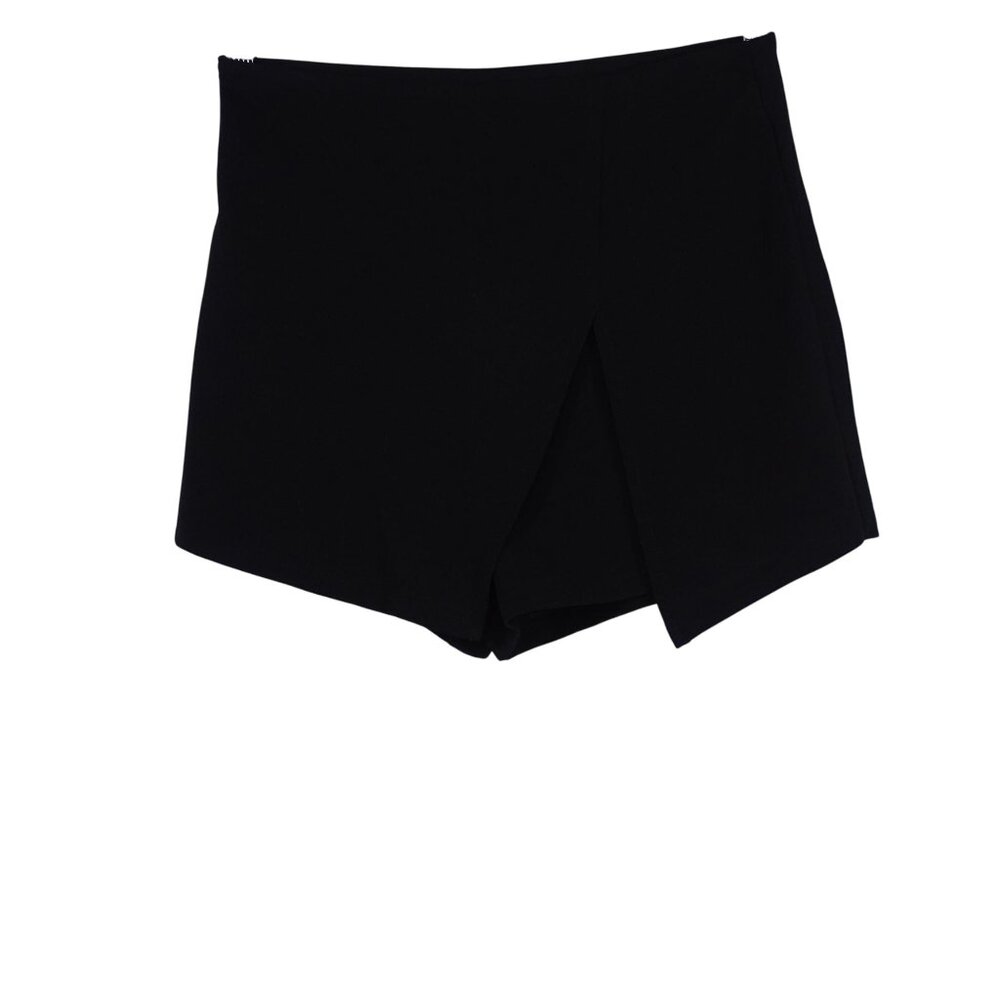 Shein Black Skort Shorts Women Size S US 4 Zipper on Side